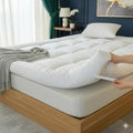 Extra Deep Mattress Topper - 10cm Thick Luxury Hotel Quality Bed Topper, 1100GSM Ultra-Plush Microfiber, Breathable Box Stitched Overfilled Comfort Layer